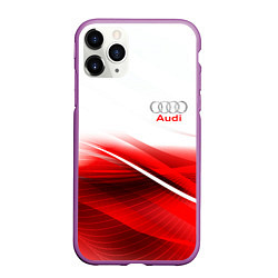 Чехол iPhone 11 Pro матовый AUDI, цвет: 3D-фиолетовый