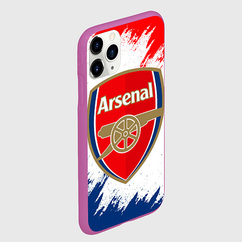Чехол iPhone 11 Pro матовый ARSENAL / 3D-Фиолетовый – фото 2