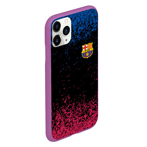 Чехол iPhone 11 Pro матовый BARSELONA / 3D-Фиолетовый – фото 2