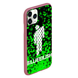 Чехол iPhone 11 Pro матовый Billie Eilish, цвет: 3D-малиновый — фото 2