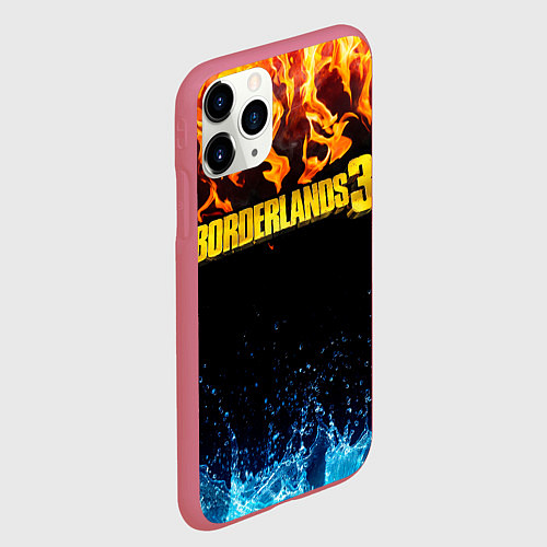 Чехол iPhone 11 Pro матовый Borderlands 3 / 3D-Малиновый – фото 2