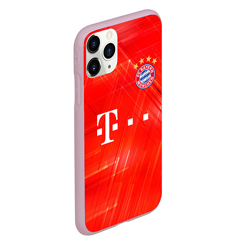 Чехол iPhone 11 Pro матовый BAYERN MUNCHEN / 3D-Розовый – фото 2