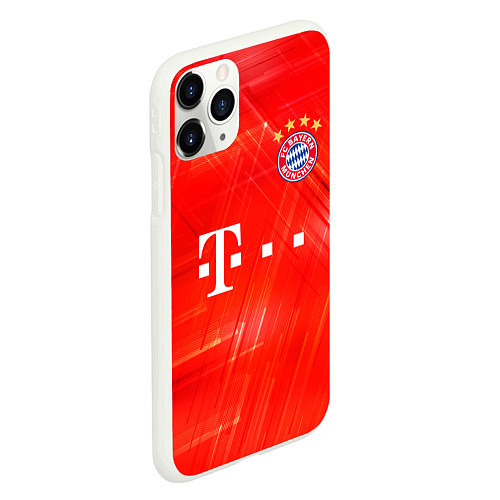 Чехол iPhone 11 Pro матовый BAYERN MUNCHEN / 3D-Белый – фото 2