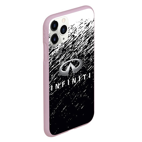 Чехол iPhone 11 Pro матовый INFINITI / 3D-Розовый – фото 2