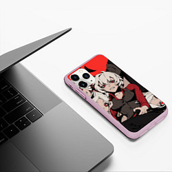 Чехол iPhone 11 Pro матовый ANIME, цвет: 3D-розовый — фото 2