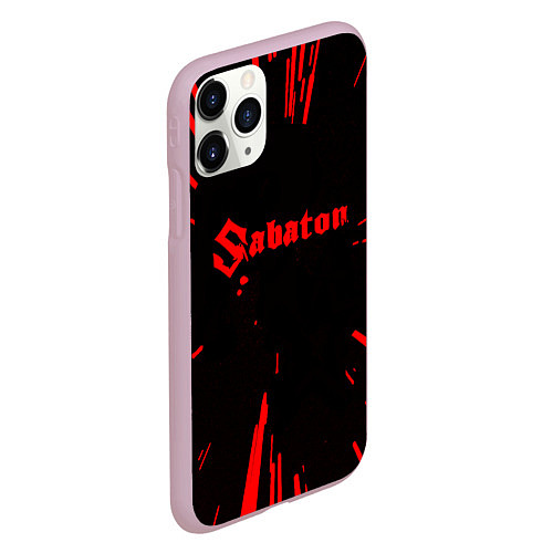 Чехол iPhone 11 Pro матовый Sabaton / 3D-Розовый – фото 2