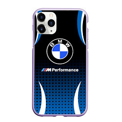 Чехол iPhone 11 Pro матовый BMW, цвет: 3D-светло-сиреневый