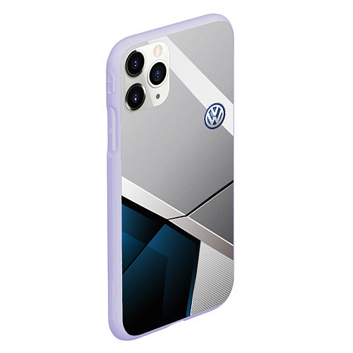 Чехол iPhone 11 Pro матовый VOLKSWAGEN / 3D-Светло-сиреневый – фото 2