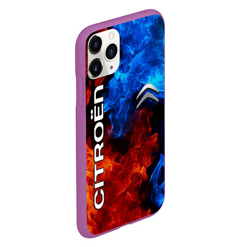 Чехол iPhone 11 Pro матовый CITROEN / 3D-Фиолетовый – фото 2