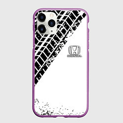 Чехол iPhone 11 Pro матовый HONDA, цвет: 3D-фиолетовый