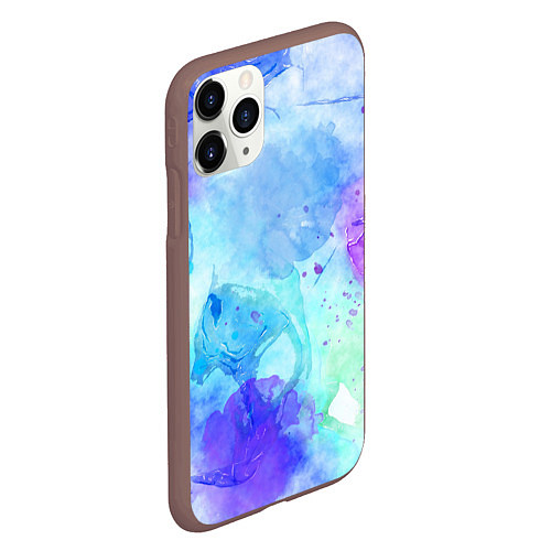 Чехол iPhone 11 Pro матовый PASTEL / 3D-Коричневый – фото 2