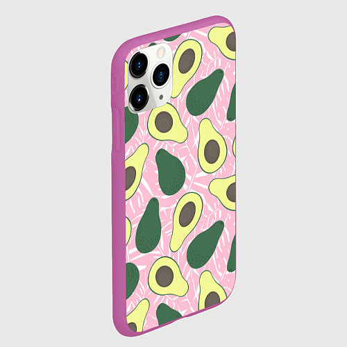 Чехол iPhone 11 Pro матовый Avocado / 3D-Фиолетовый – фото 2