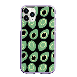 Чехол iPhone 11 Pro матовый Avocado, цвет: 3D-светло-сиреневый