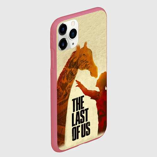 Чехол iPhone 11 Pro матовый The Last of Us 2 / 3D-Малиновый – фото 2