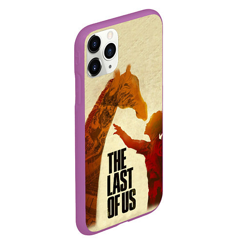 Чехол iPhone 11 Pro матовый The Last of Us 2 / 3D-Фиолетовый – фото 2