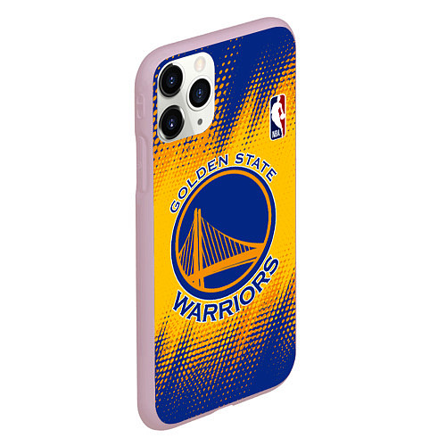 Чехол iPhone 11 Pro матовый Golden State Warriors / 3D-Розовый – фото 2