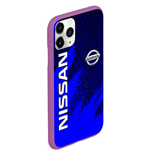 Чехол iPhone 11 Pro матовый NISSAN / 3D-Фиолетовый – фото 2