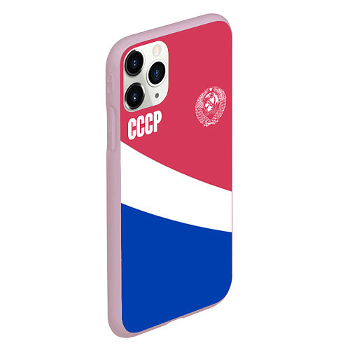 Чехол iPhone 11 Pro матовый СССР / 3D-Розовый – фото 2