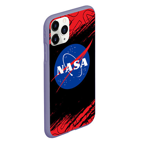 Чехол iPhone 11 Pro матовый NASA НАСА / 3D-Серый – фото 2