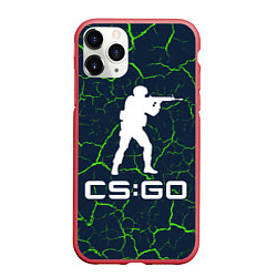 Чехол iPhone 11 Pro матовый CS GO КС ГО, цвет: 3D-красный