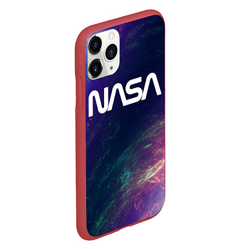 Чехол iPhone 11 Pro матовый NASA НАСА / 3D-Красный – фото 2