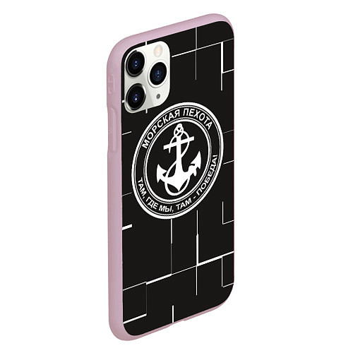 Чехол iPhone 11 Pro матовый Вмф / 3D-Розовый – фото 2