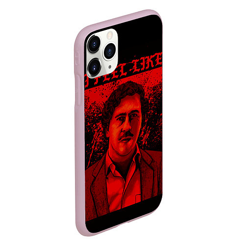 Чехол iPhone 11 Pro матовый I feel Like Escobar / 3D-Розовый – фото 2