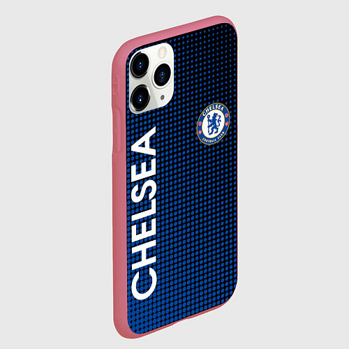 Чехол iPhone 11 Pro матовый CHELSEA / 3D-Малиновый – фото 2