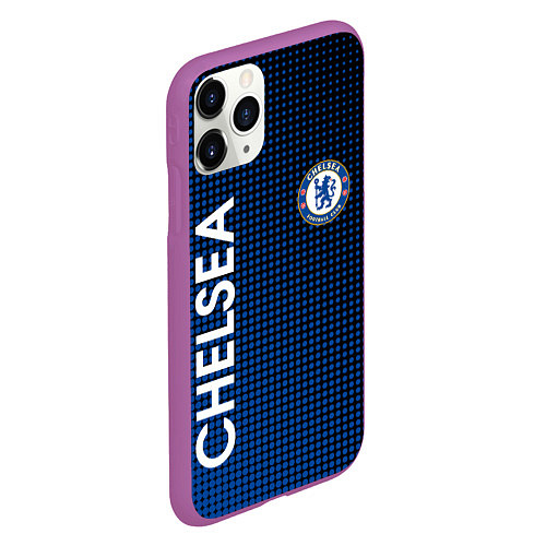 Чехол iPhone 11 Pro матовый CHELSEA / 3D-Фиолетовый – фото 2