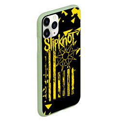 Чехол iPhone 11 Pro матовый Slipknot, цвет: 3D-салатовый — фото 2