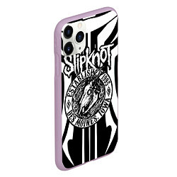 Чехол iPhone 11 Pro матовый Slipknot, цвет: 3D-сиреневый — фото 2