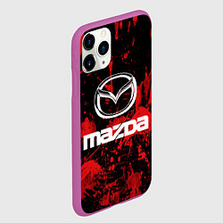 Чехол iPhone 11 Pro матовый Мазда, цвет: 3D-фиолетовый — фото 2