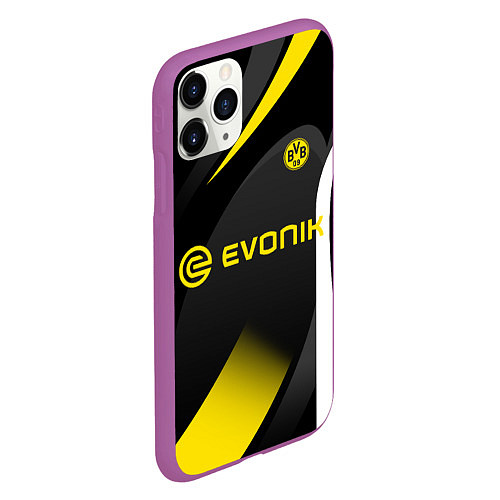 Чехол iPhone 11 Pro матовый BORUSSIA DORTMUND / 3D-Фиолетовый – фото 2