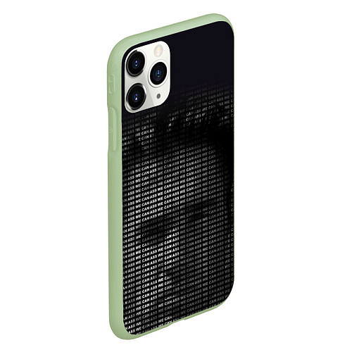 Чехол iPhone 11 Pro матовый As We Can Billy grey / 3D-Салатовый – фото 2