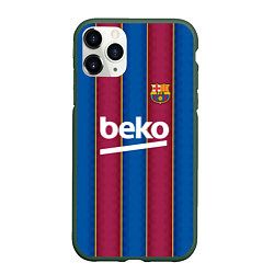 Чехол iPhone 11 Pro матовый FC Barcelona 2021