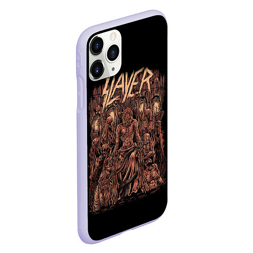 Чехол iPhone 11 Pro матовый Slayer / 3D-Светло-сиреневый – фото 2