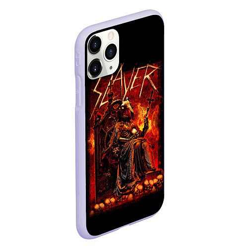 Чехол iPhone 11 Pro матовый Slayer / 3D-Светло-сиреневый – фото 2