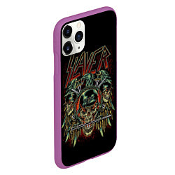 Чехол iPhone 11 Pro матовый Slayer, цвет: 3D-фиолетовый — фото 2