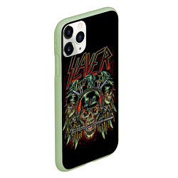 Чехол iPhone 11 Pro матовый Slayer, цвет: 3D-салатовый — фото 2