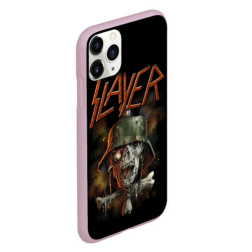 Чехол iPhone 11 Pro матовый Slayer / 3D-Розовый – фото 2