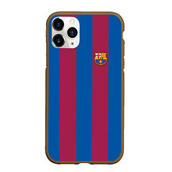 Чехол iPhone 11 Pro матовый FC Barcelona 2021