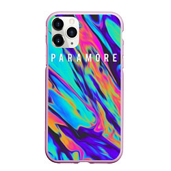 Чехол iPhone 11 Pro матовый PARAMORE, цвет: 3D-розовый