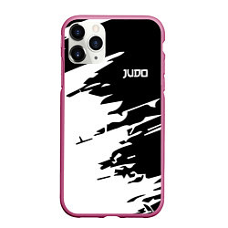 Чехол iPhone 11 Pro матовый Judo, цвет: 3D-малиновый