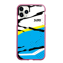 Чехол iPhone 11 Pro матовый Judo, цвет: 3D-малиновый