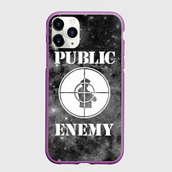 Чехол iPhone 11 Pro матовый PUBLIC ENEMY, цвет: 3D-фиолетовый