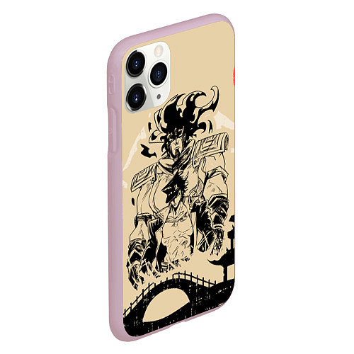 Чехол iPhone 11 Pro матовый JoJo Bizarre Adventure / 3D-Розовый – фото 2