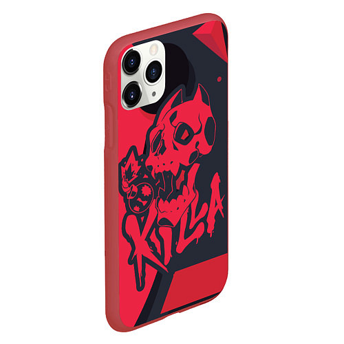 Чехол iPhone 11 Pro матовый KILLA / 3D-Красный – фото 2