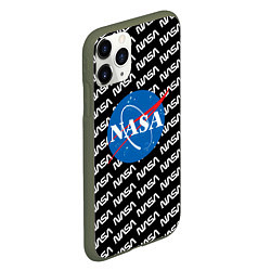 Чехол iPhone 11 Pro матовый NASA, цвет: 3D-темно-зеленый — фото 2