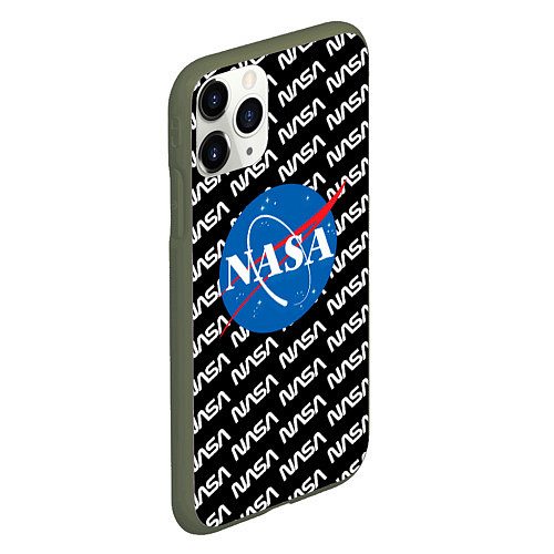 Чехол iPhone 11 Pro матовый NASA / 3D-Темно-зеленый – фото 2