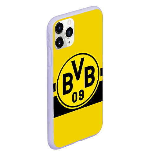 Чехол iPhone 11 Pro матовый BORUSSIA DORTMUND / 3D-Светло-сиреневый – фото 2